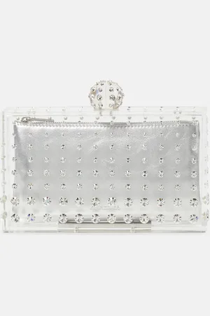 Aquazzura Tequila crystal-embellished clutch