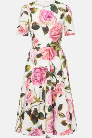 Dolce & Gabbana Floral cotton midi dress