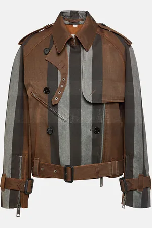 Burberry Striped canvas jacket