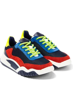 Marc Jacobs Canvas and suede lace-up sneakers