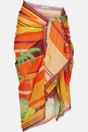 ALÉMAIS AlÃ©mais Palm Island cotton beach cover-up