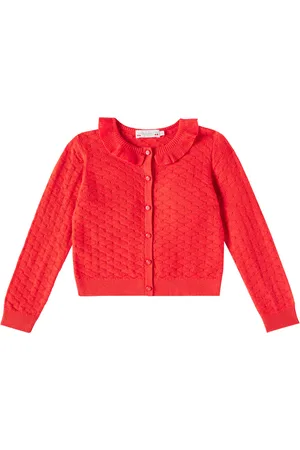 BONPOINT Emy cotton and linen-blend cardigan