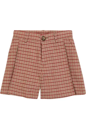 Chloé ChloÃ© Kids Houndstooth wool-blend shorts