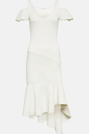 J.W.Anderson Ruffled off-shoulder midi dress