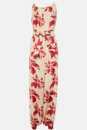 Loro Piana Cristina floral linen jumpsuit