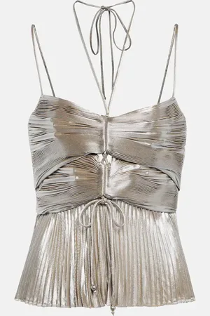 Altuzarra Justin halterneck lamÃ© top
