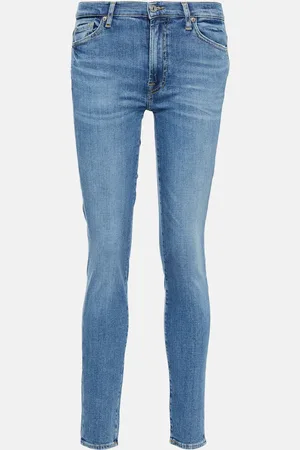 7 for all Mankind Slim Illusion Luxe high-rise skinny jeans