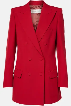 DRIES VAN NOTEN Double-breasted wool blazer