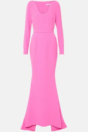 Safiyaa Auria crÃªpe gown