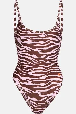 The Attico Zebra-printed swimsuit
