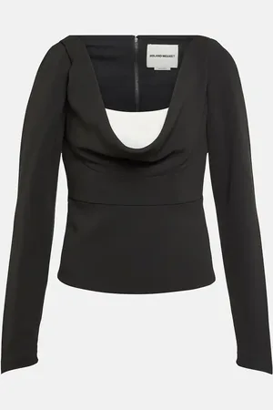 Roland Mouret Off-shoulder cady top