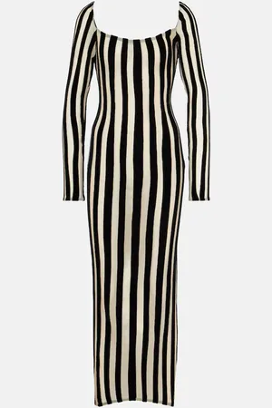 LAQUAN SMITH Striped gown