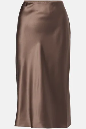 Joseph Isaak silk satin midi skirt