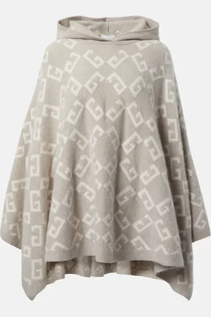 Givenchy Monogram 72 hooded cashmere poncho