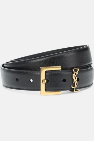 Saint Laurent Cassandre leather belt