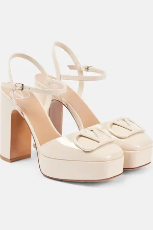 VALENTINO GARAVANI VLogo Signature leather platform pumps