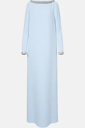 Safiyaa Naimal embellished caped gown