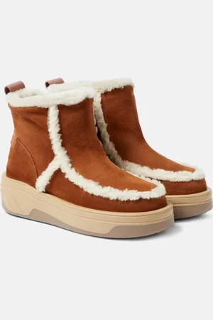 Bogner Astana shearling-trimmed ankle boots