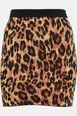 Staud Manette leopard-print miniskirt