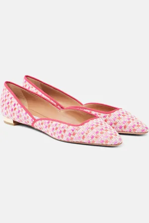 Aquazzura Maia canvas ballet flats