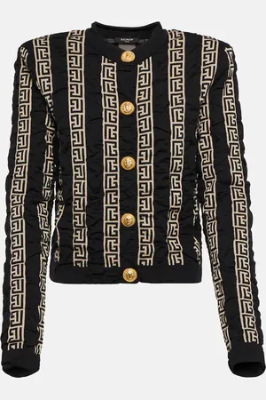 Balmain Monogram wool-blend cardigan