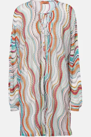 Missoni Printed lamÃ© beach cover-up