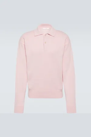 The Row Joyce cotton and cashmere polo sweater