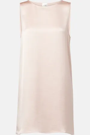 Leset Barb satin minidress
