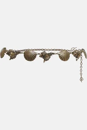 BLUMARINE Seashell-embellished belt