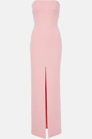 Solace Bysha strapless crÃªpe gown