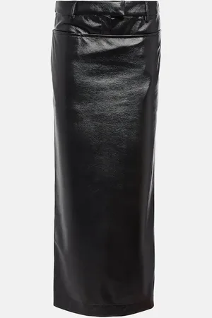 AYA MUSE Elfi faux leather maxi skirt
