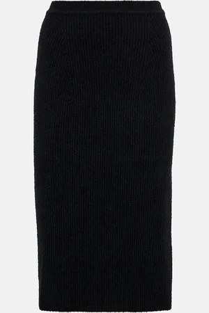 WARDROBE.NYC Ribbed midi skirt