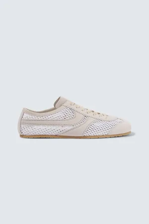 DRIES VAN NOTEN Suede-trimmed sneakers