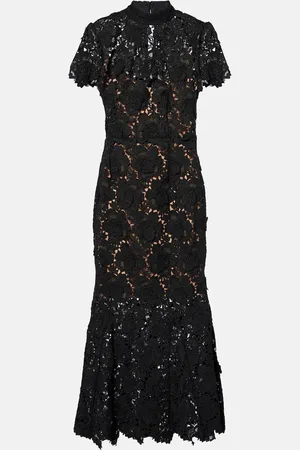 Self-Portrait Floral lace maxi dress