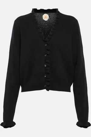 Jardin des Orangers Ruffled cashmere and wool cardigan