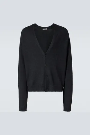 The Row Sheldon alpaca and silk cardigan