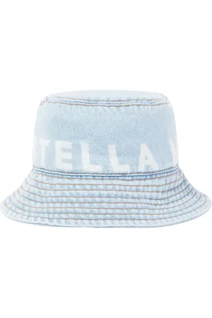 Stella McCartney Logo denim bucket hat
