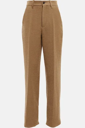 The Row Gustavo high-rise wool-blend pants