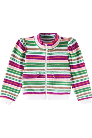 Molo Malika striped cotton-blend jacket