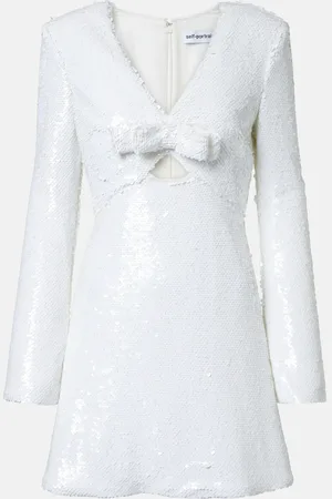 Self-Portrait Sequined minidress