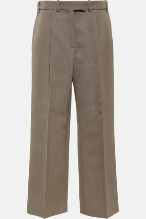 The Row Roan wool and silk wide-leg pants