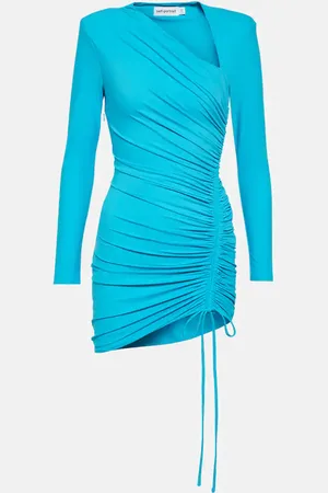 Self-Portrait Ruched jersey minidress
