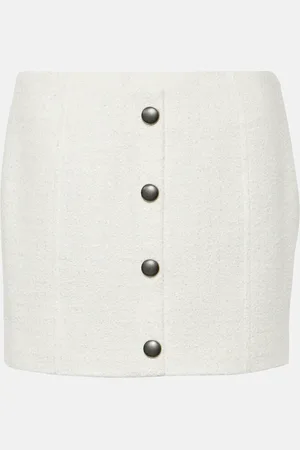 Alessandra Rich Checked tweed bouclÃ© miniskirt