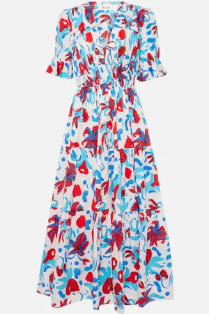 Diane von Furstenberg Avery floral cotton-blend maxi dress