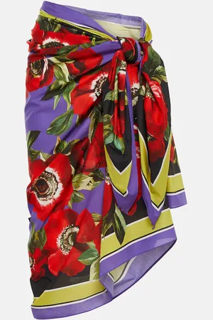 Dolce & Gabbana Floral cotton beach cover-up