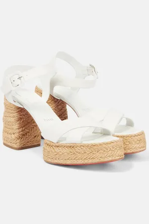 Christian Louboutin Calakala 70 leather espadrilles