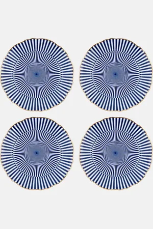 BITOSSI Arcane set of 4 porcelain dinner plates