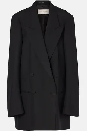 DRIES VAN NOTEN Double-breasted wool blazer