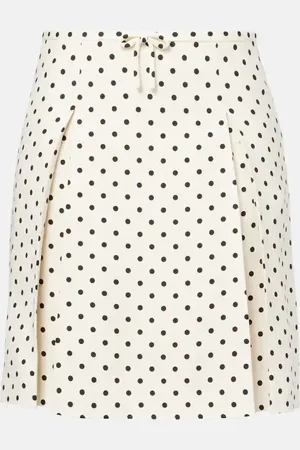 VALENTINO Bow-detail polka-dot miniskirt