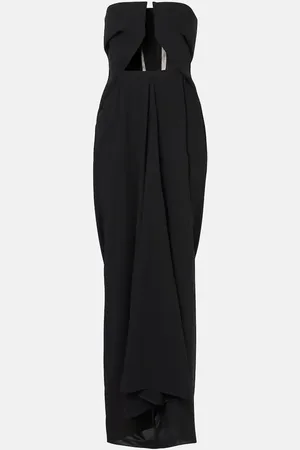Rick Owens Amphora Prong wool grain de poudre gown